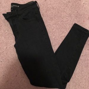 Black high rise jeggings